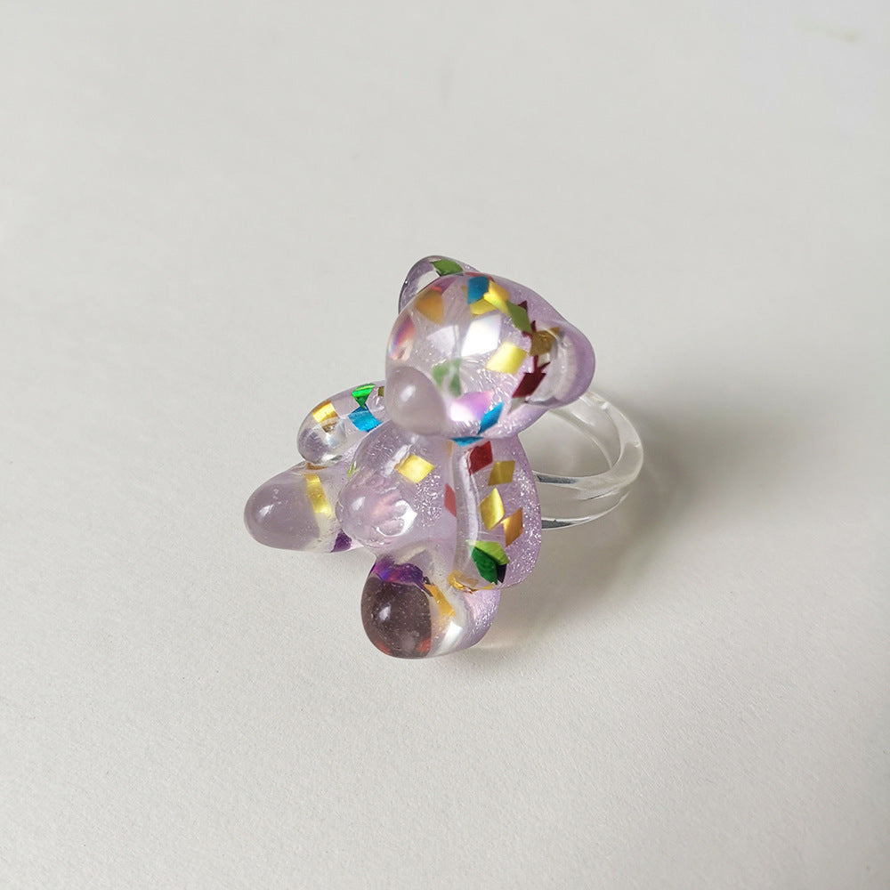 Anillo de resina de oso al por mayor